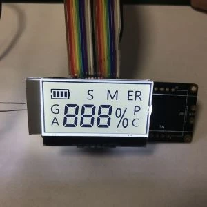 Vlastný segmentový LCD modul s podsvietením